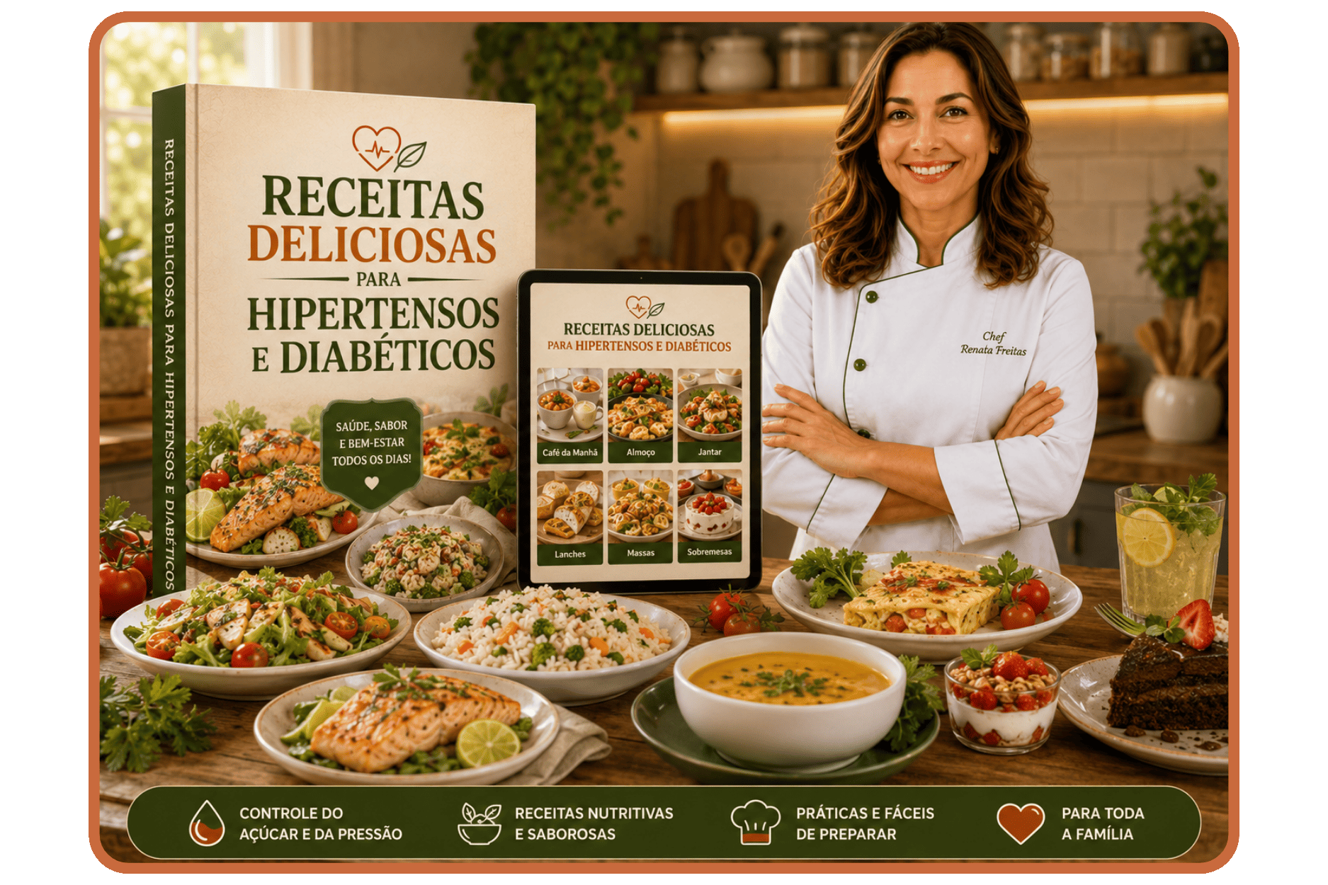Receitas Deliciosas para Hipertensos e Diabéticos